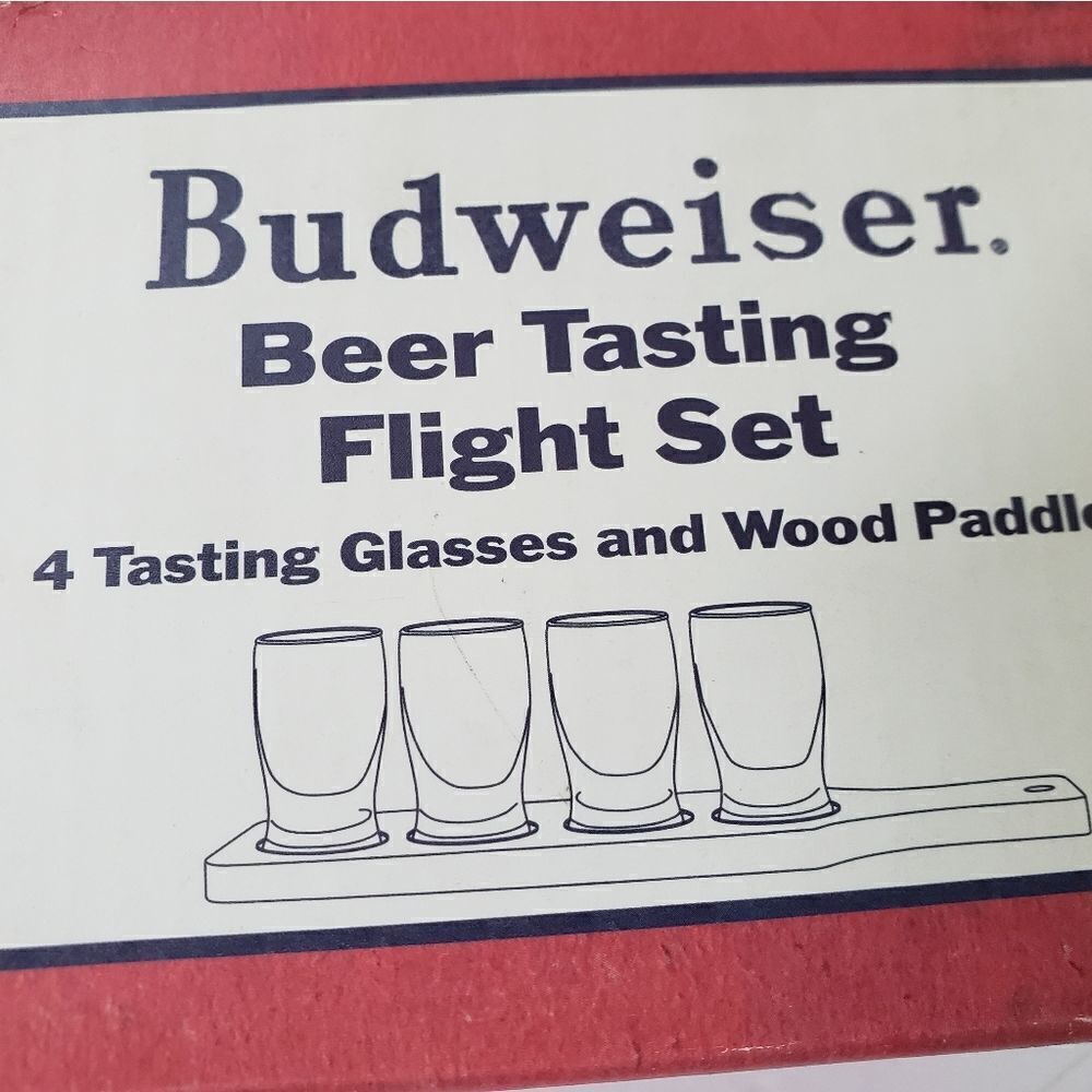 Budweiser Beer Tasting Flight Set Glassware - Picture 5 of 8